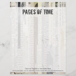 Rustikales Vintages Buch Ephemera Schreibmaschinen Briefkopf