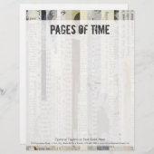 Rustikales Vintages Buch Ephemera Schreibmaschinen Briefkopf (Vorne/Hinten)