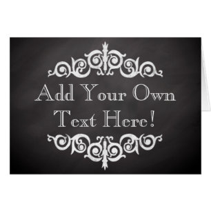 Rustikales Vintages Chalkboard kundenspezifisch Pe