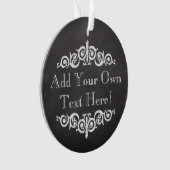 Rustikales Vintages Chalkboard kundenspezifisch Pe Ornament (Vorderseite)