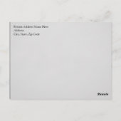 Rustikales Vintages Chalkboard kundenspezifisch Pe Postkarte (Rückseite)