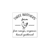 Rustikales Vintages Ei Gummistempel (Prägung)