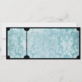 Rustikales Vintages Filmticket mit UAWG QR-Code Einladung (Rückseite)