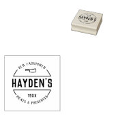 Rustikales Vintages Firmenlogo des Butlers Gummistempel (Stempel)