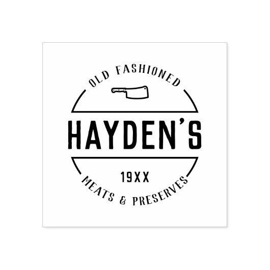 Rustikales Vintages Firmenlogo des Butlers Gummistempel (Prägung)