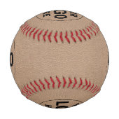 Rustikales Vintages Foto Baseball (Rückseite)