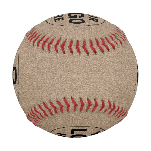 Rustikales Vintages Foto Baseball (Rückseite)