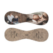 Rustikales Vintages Foto Vatertag Baseball (Paneele)