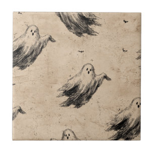 Rustikales Vintages Ghost-Muster (2) Fliese