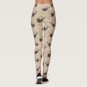 Rustikales Vintages Ghost-Muster (2) Leggings (Rückseite)