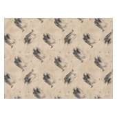 Rustikales Vintages Ghost-Muster (2) Tischdecke (Vorderseite (Horizontal))