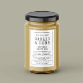 Rustikales Vintages hausgemachtes Etikett für Flas