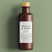 Rustikales Vintages hausgemachtes Etikett für Flas