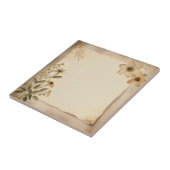 Rustikales Vintages Herbarium Fliese (Seite)