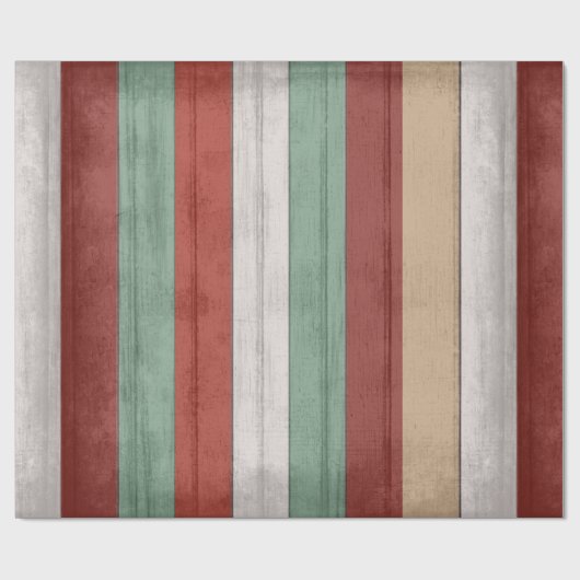 Rustikales Vintages Holz Geschenkpapier (Flach)