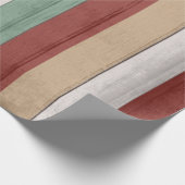 Rustikales Vintages Holz Geschenkpapier (Ecke)