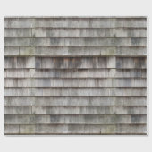 Rustikales Vintages Holzbrettmuster Geschenkpapier (Flach)