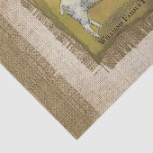 Rustikales Vintages Lamm-Leinwand-Muster Seidenpapier (Ausschnitt)