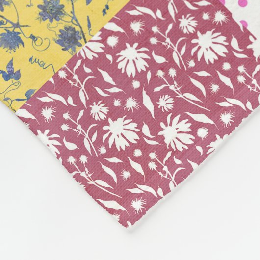 Rustikales Vintages Ländermuster Fleecedecke (Ecke)