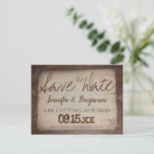 Rustikales Vintages Landherz Ankündigungspostkarte (Stehend Vorderseite)