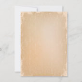 Rustikales Vintages Liebe-Vogel-Proben-Abendessen Einladung (Rückseite)