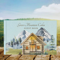 Rustikales Vintages Mountain Cabin Lodge Gästebuch