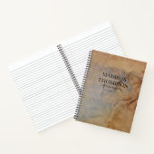 Rustikales Vintages Papier Einfach Beruflich Notizblock (Innenseite)