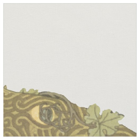 Rustikales Vintages Pfauenmuster Stoff (Nahaufnahme)