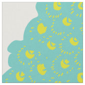 Rustikales Vintages Pfauenmuster Stoff (Nahaufnahme)