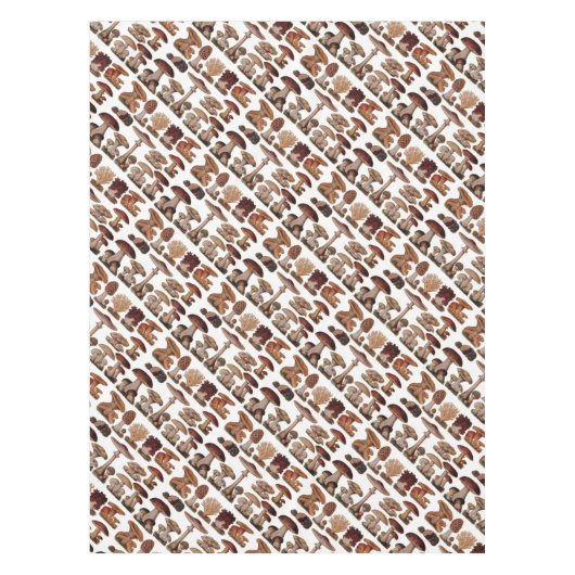 rustikales Vintages Pilzwald Tischdecke (Vorderseite)