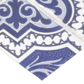 Rustikales Vintages portugiesisches Fliesenmuster Mittelgroßer Tischläufer (Ecke)