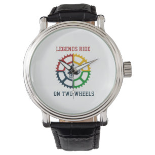 Rustikales Vintages Radfahren Armbanduhr
