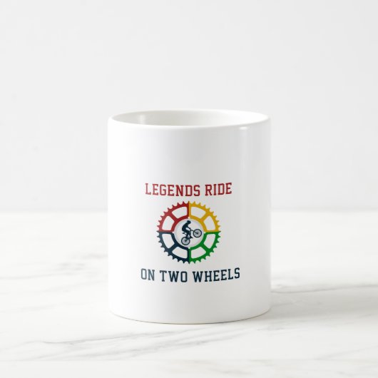 Rustikales Vintages Radfahren Kaffeetasse (Mittel)