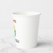 Rustikales Vintages Radfahren Pappbecher (Links)