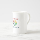 Rustikales Vintages Radfahren Porzellantasse (Vorderseite Rechts)