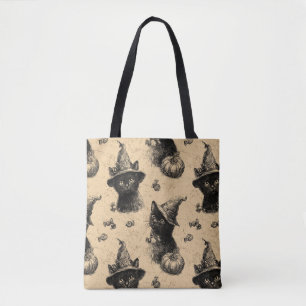 Rustikales Vintages Schwarzes Katzenjammer, Hallow Tasche