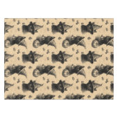 Rustikales Vintages Schwarzes Katzenjammer, Hallow Tischdecke (Vorderseite (Horizontal))