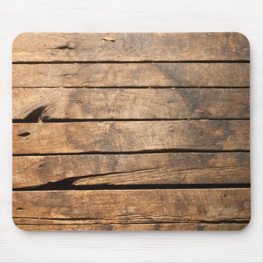 Rustikales Vintages Stallholz Mousepad (Vorne)