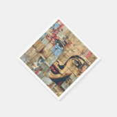 Rustikales Vintages Zeitungs-Patchwork-Collage (11 Serviette (Ecke)