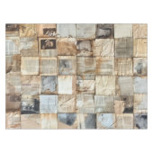 Rustikales Vintages Zeitungs-Patchwork-Collage (12 Tischdecke (Vorderseite (Horizontal))