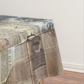 Rustikales Vintages Zeitungs-Patchwork-Collage (12 Tischdecke (Beispiel)