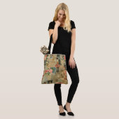 Rustikales Vintages Zeitungs-Patchwork-Collage (2) Tasche (Am Model)