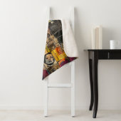 Rustikales Vintages Zeitungs-Patchwork-Collage (7) Sherpadecke (Beispiel)