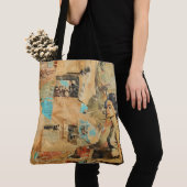 Rustikales Vintages Zeitungs-Patchwork-Collage (8) Tasche (Von Nahem)