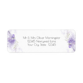 Rustikales Violett Lila Rose Blumensiegel