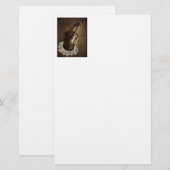 Rustikales Violinen-Briefpapier Briefpapier (Vorne/Hinten)