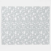 Rustikales Vogelbärenmuster Fleecedecke (Vorderseite (Horizontal))