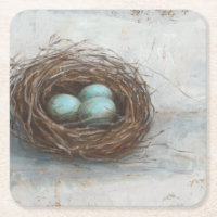 Rustikales Vogelnest - Blau