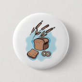 Rustikales Vollkornbrot Farmhouse Food Button (Vorderseite)