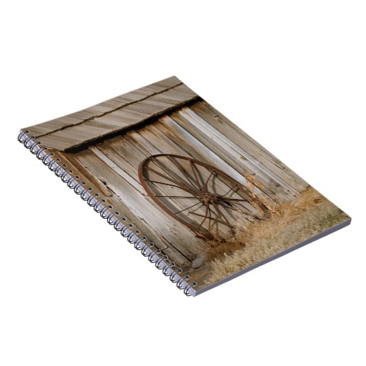 Rustikales Wagenrad der Amerikanischen Ozeane Notizblock (Rechte Seite)